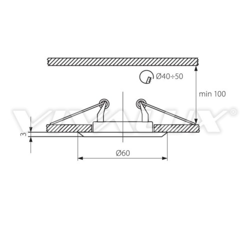 Луна хром 12V VIVALUX - 2