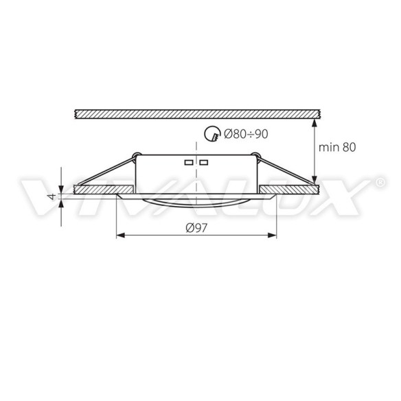 Луна графит подвижна 12V VIVALUX