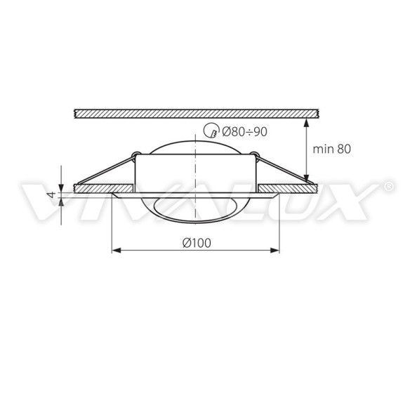 Луна злато подвижна 12V VIVALUX - 2