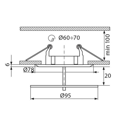Луна СТХ-DS02G/A хром 12V VIVALUX