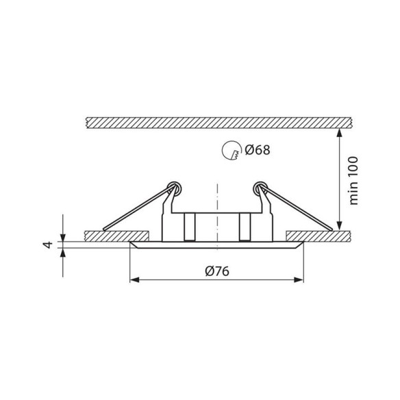 Луна матиран перлен хром 12V VIVALUX - 1