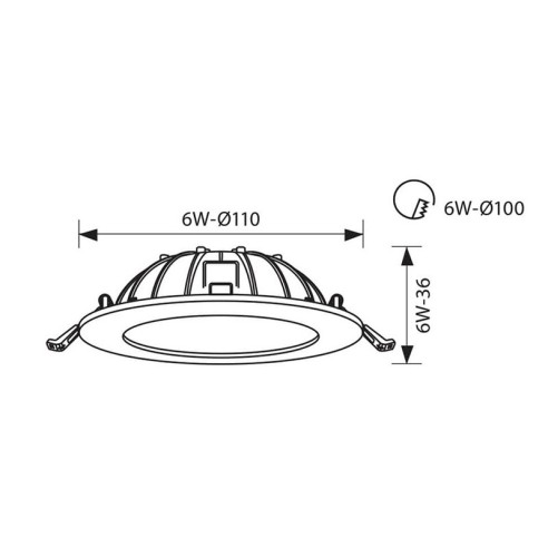 LED луна CALIX LED 6W VIVALUX - 2