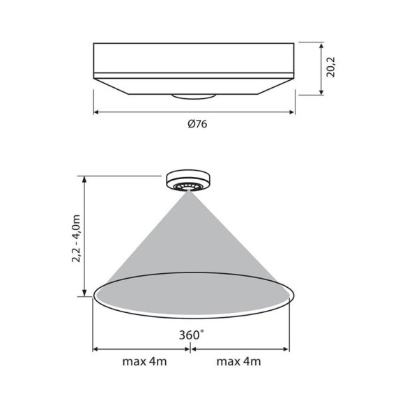 Сензор за движение 400W 230V VIVALUX - 2