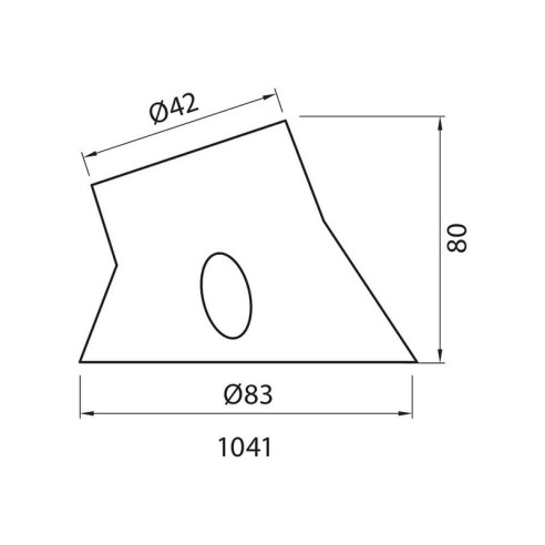 Фасунга наклонена черна VIVALUX - 2