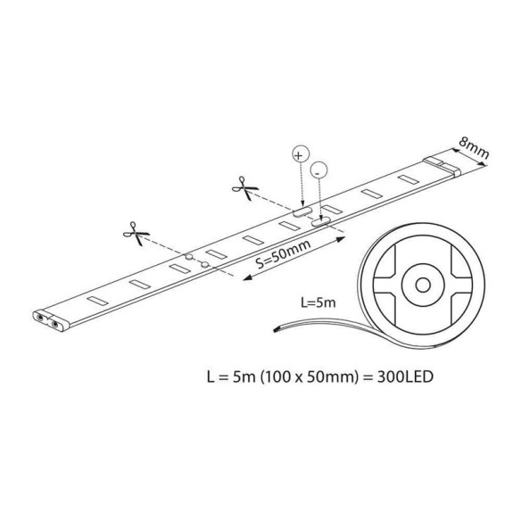 LED лента SMD3528 2700K VIVALUX - 2