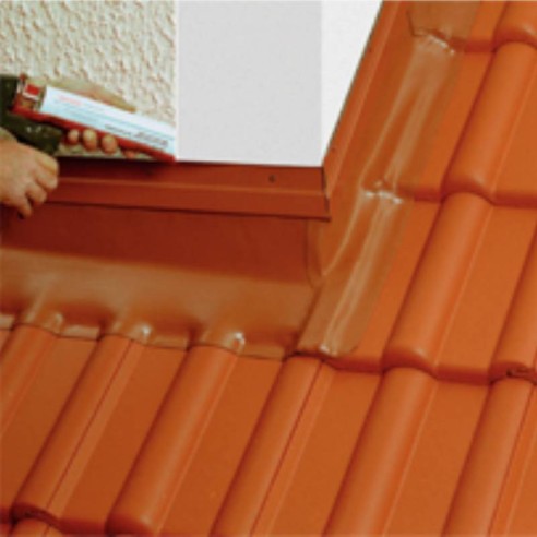 Листов материал за комини Wakaflex 5м червен BRAMAC - 3