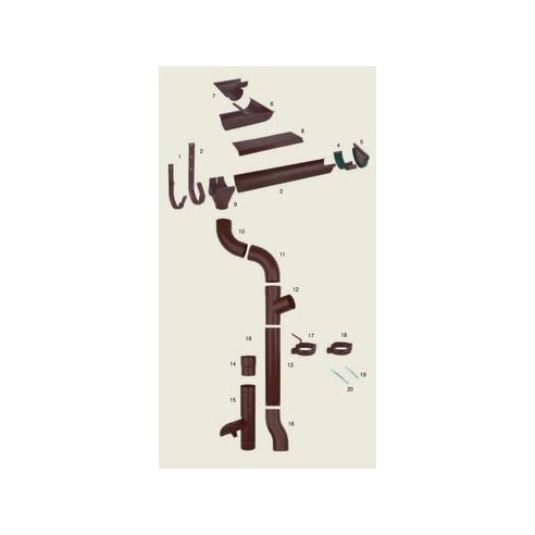 Скоба за алуминиева улама STABICOR-M червена BRAMAC - 2