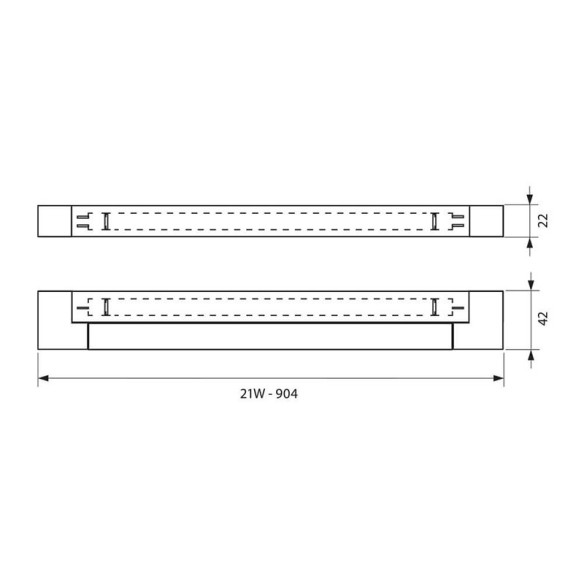 Луминесцентно осветително тяло LUMINO TL 21W VIVALUX - 2