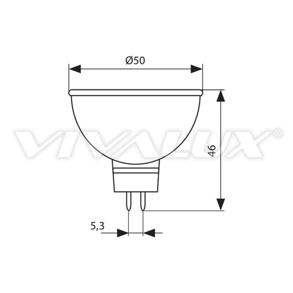Халогенна лампа 50W JDR VIVALUX