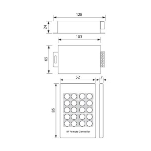 LED контролер RGB RF 144W VIVALUX - 1 2