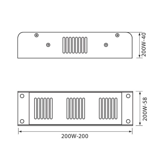 LED захранване SMPD LED DRIVER 200W VIVALUX - 2