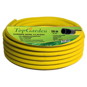 Градински трислоен маркуч 1/2" 50 м TOP GARDEN