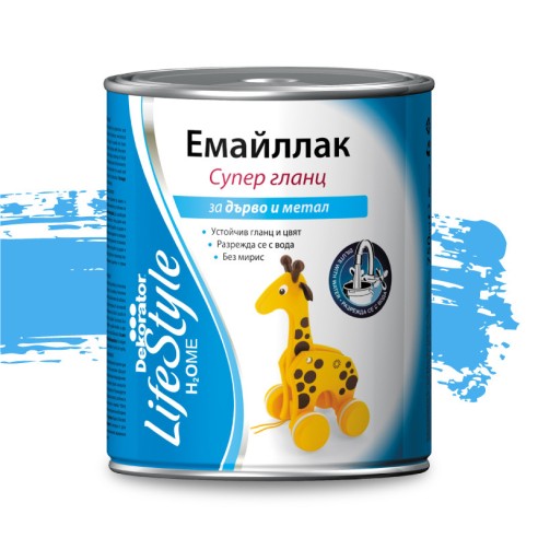 Емайллак супергланц Decorator 0.750л слонова кост МЕГАХИМ - 1