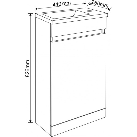 Pvc шкаф за баня илина - 4325 - 2