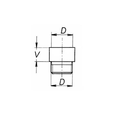 Водопроводен удължител 1/2"х10мм хром/никел тежък модел - 2