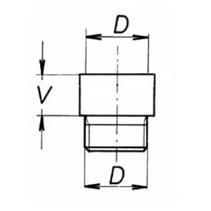 Водопроводен удължител 1/2"х80мм хром/никел тежък модел - 1 2