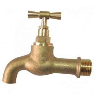 Канела без холендър - месинг шагрен 3/4" тежък модел - 1