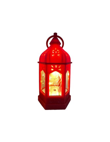 LED коледен фенер, червен, 0.3W 6.3x12.3см LIGHTEX - 1