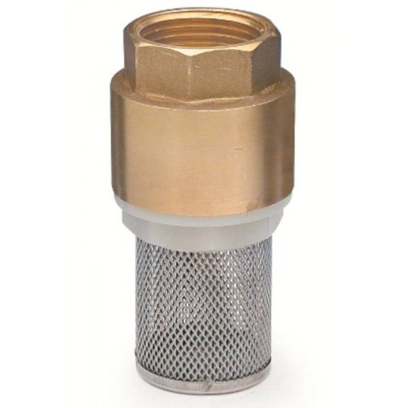 Смукател с възвратен клапан и неръждаем филтър 1" - 1
