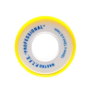 Професионална тефлонова лента жълта 10м х 12мм х 0.10мм - 1
