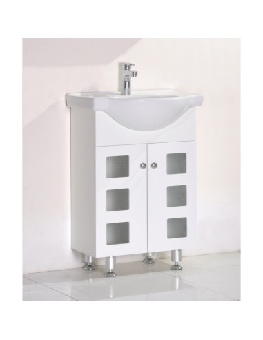 Комплект PVC шкаф за баня с умивалник- 8544
