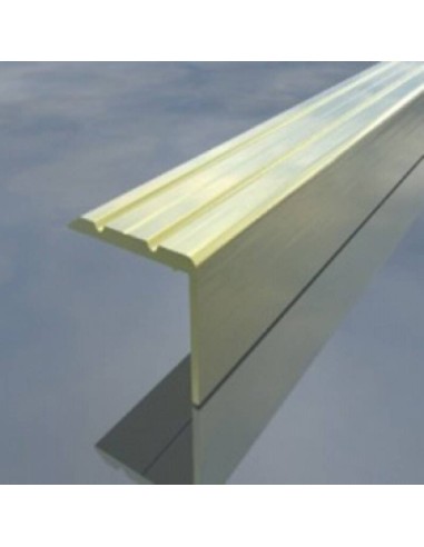 Г-образна алуминиева лайсна 40х40мм полиран бронз 2.7м - 1