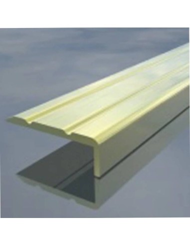 Г-образна алуминиева лайсна 25х17мм полиран бронз 90см - 1
