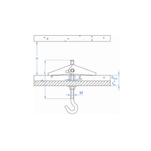 Дюбел с пружина и кука 14x95мм FISCHER - 1 2