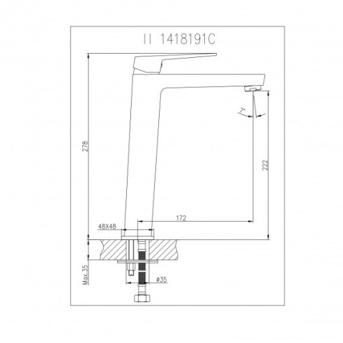 Смесител за баня Елинор бял мат INTER CERAMIC