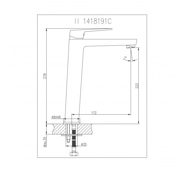 Смесител за баня Елинор бял мат INTER CERAMIC