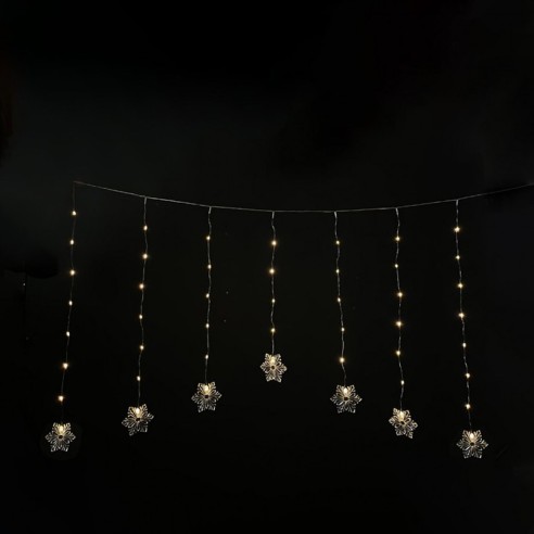 LED светеща завеса снежинки 0.76W 47 LED LIGHTEX - 1