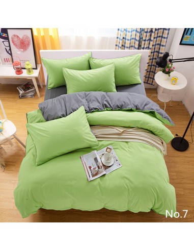 Спален комплект за малка спалня 4 части зелено/графитено сиво RAKLA - 1