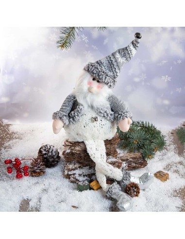 Декоративен Дядо Коледа с висящи крака 65x18x15 см - 1