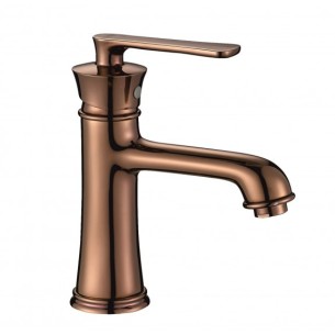 Стоящ смесител за умивалник Елида розово злато INTER CERAMIC - 1 2