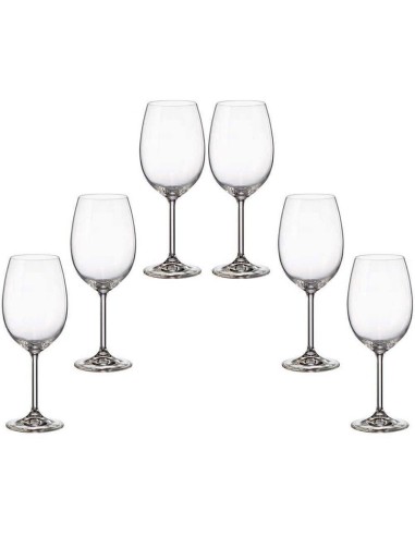 Чаши за червено вино 450мл к-кт от 6 бр. BOHEMIA CRYSTAL - 1