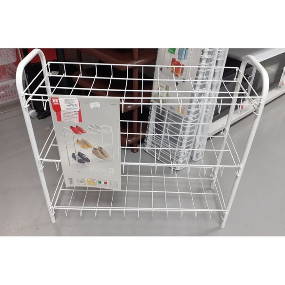 Етажерка за обувки 3 нива 64x23x59 см METALTEX