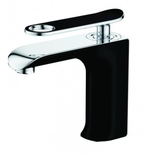 Стоящ смесител за умивалник Мелания черен INTER CERAMIC - 1 2