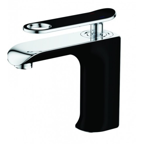 Стоящ смесител за умивалник Мелания черен INTER CERAMIC - 2