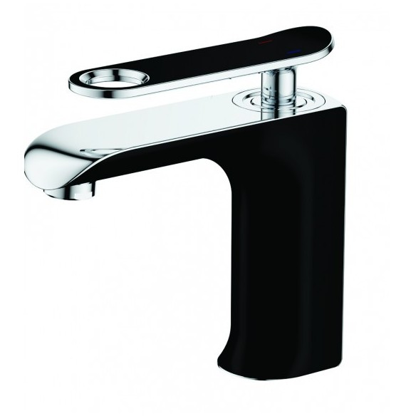 Стоящ смесител за умивалник Мелания черен INTER CERAMIC - 2
