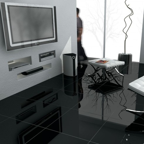 Гранитогрес Qalam Negro 60.8x60.8 см NAVARTI CERAMICA - 4