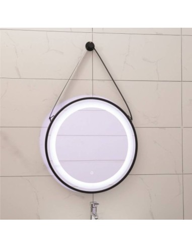Огледало за баня Аблена с LED осветление ф60см INTER CERAMIC - 1