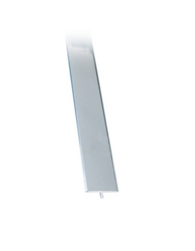 Т-образна алуминиева лайсна за под 20мм полирано сребро 90см - 1