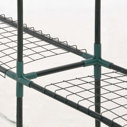 Парник с 8 рафта, 143x143x195 см - 7