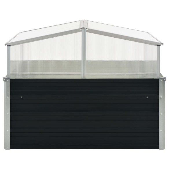 Мини парник с повдигащ покрив, 100x100x77 см, поцинкована стомана - 2