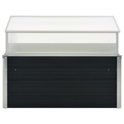 Мини парник с повдигащ покрив, 100x100x77 см, поцинкована стомана - 3