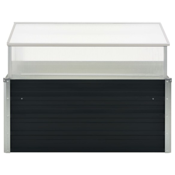Мини парник с повдигащ покрив, 100x100x77 см, поцинкована стомана - 3