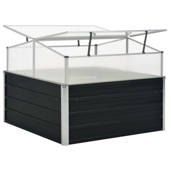 Мини парник с повдигащ покрив, 100x100x77 см, поцинкована стомана - 4