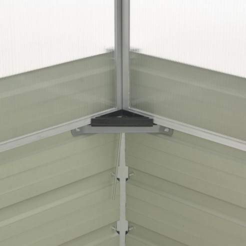 Мини парник, 100x100x85 см, кафяв с повдигащ покрив - 6