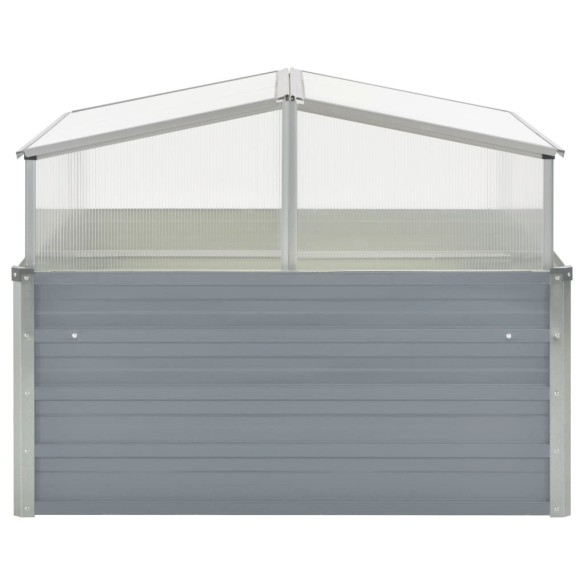Мини парник с повдигащ покрив, 100x100x85 см,  сив - 3