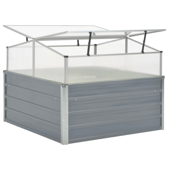 Мини парник с повдигащ покрив, 100x100x85 см,  сив - 4